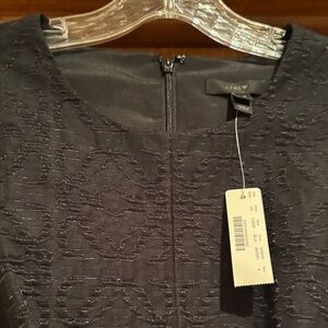 J. Crew Charcoal Embroidered Dress
